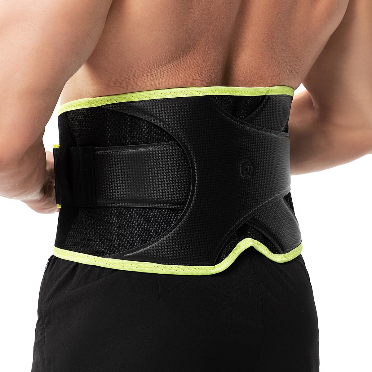 Back Brace for Lower Back Pain Relief, 8X Powerful Support System,Lumbar Support Belt for Men & Women Ergonomic 3D knitted Design with Adjustable Strap for Fitness Running Home Pilates Black S