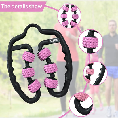 Cellulite Massage Tool Deep Fascia Massager & Dimpled Skin Remover for Legs - Anti-Cellulite Roller Tech with Lymphatic Drainage, Smooth Skin & Pain Relief for Thighs & Buttocks Sculpting
