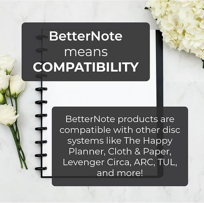 BetterNote COVER 11-Disc Planner Lightweight Durable LARGE Kaleidoscope