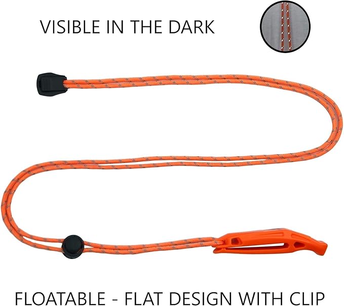 Emergency Whistles with Lanyard Safety Whistle Survival Shrill Loud Blast for Kayak Life Vest Jacket Boating Fishing Boat Camping Hiking Hunting Rescue Signaling Kids Lifeguard Plastic 2 Pack