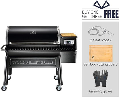 Z GRILLS Wood Pellet Grill and Smoker with PID Controller, 1068 sq. in Cooking Area with Wi-Fi, Black