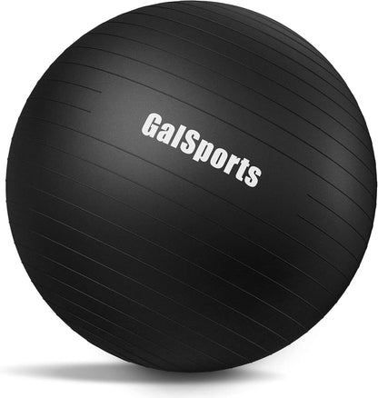 GalSports Anti-Burst Slip Resistant Stability Ball - Swiss Ball for Home Gym & Physical Therapy