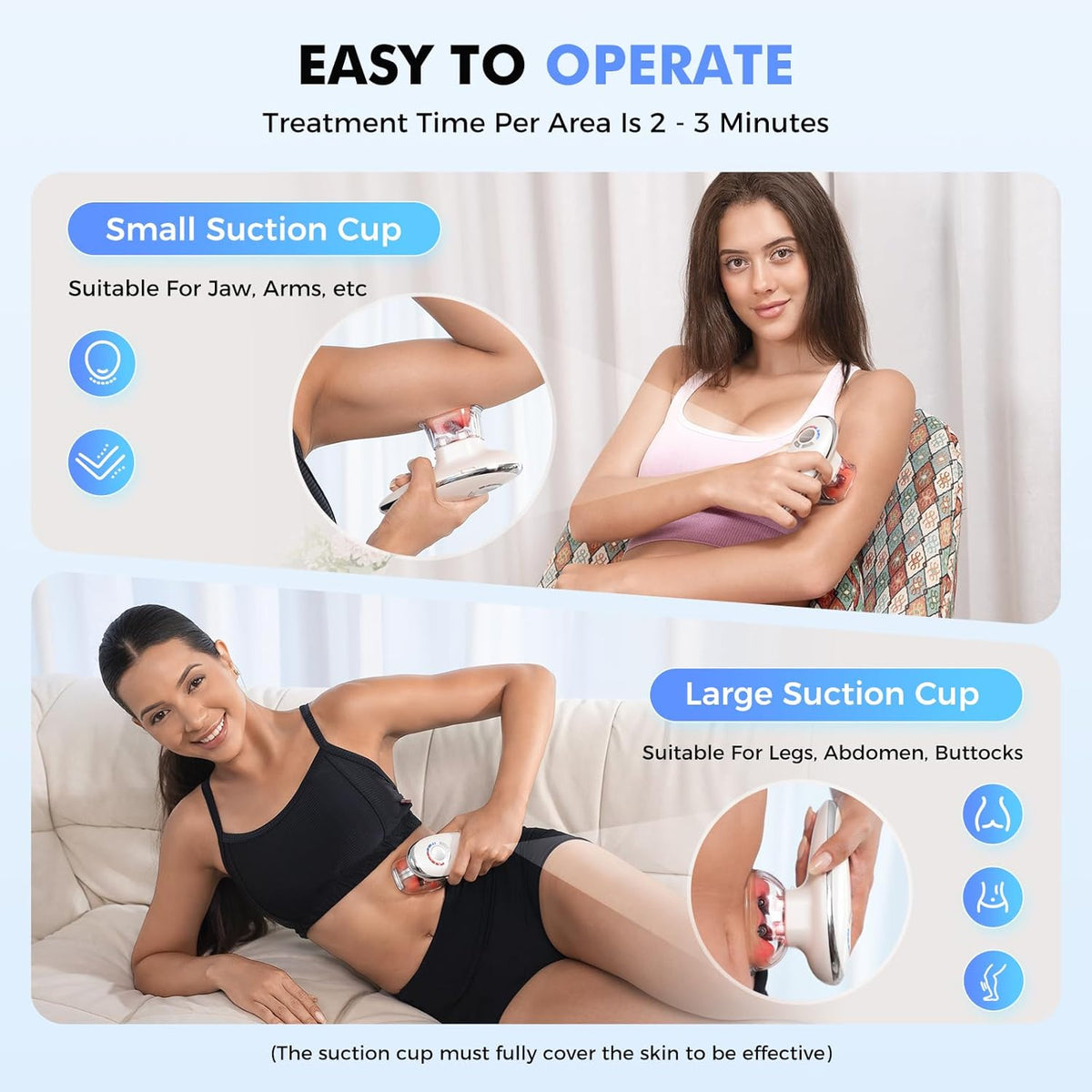 REDLOOK 3-in-1 Body Sculptor - Body Sculpting Massager for Stomach, Arms, Legs, & Love Handles - Anti Cellulite Massage Tool, Cellulite Remover, Lymph Drainage Machine, & Skin Tightening Device.
