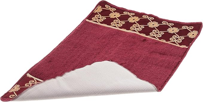 Zahari Home Elegant Rose Classic Bathroom Rug Modern Bath Rug Luxury Contemporary Decor Beautiful Shower Mat Unique Design Stylish Bathroom Runner Rug Bath Shower Tub Décor