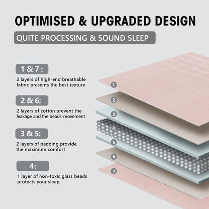 yescool Weighted Blanket for Adults (12 lbs, 60" x 80", Pink) Cooling Heavy Blanket for Sleeping Perfect for 110-130 lbs, Queen Size Breathable Blanket with Premium Glass Bead, Machine Washable