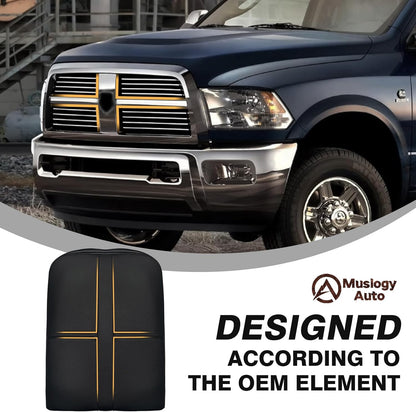 Muslogy Center Console Armrest Cover Compatible with Dodge Ram1500/2500/3500 2002-2012 Comfort Armrest Pad Arm Rest Cushion Vegan Leather Protector 1-Inch Extra Thick(Jump Seat ONLY)