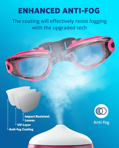 Aegend Swim Goggles, Swimming Goggles No Leaking Full Protection Adult Men Women Youth