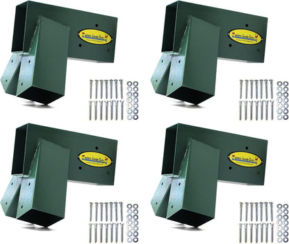 Eastern Jungle Gym Easy 1-2-3 A-Frame Swing Set Brackets Pack of 4 Brackets