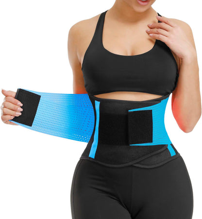 VENUZOR Waist Trainer Belt for Women - Waist Cincher Trimmer - Slimming Body Shaper Belt - Sport Girdle Belt (UP Graded)