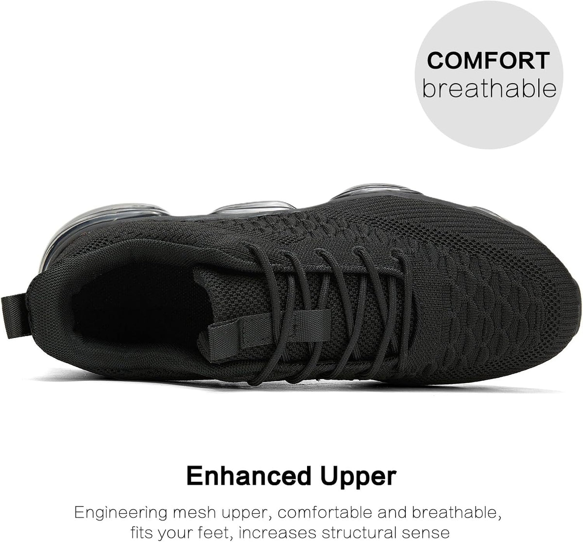 Men's Air Cushion Running Shoes Breathable Tennis Fashion Sneakers Non Slip Workout Casual Sport Shoes Gym Training Comfortable Walking Shoes