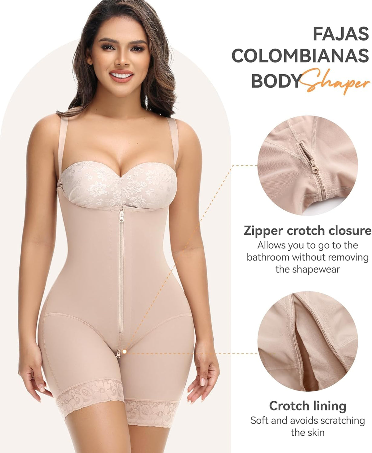 M MYODRESS fajas colombianas moldeadoras shapewear tummy control body shaper stage 2 compression garment