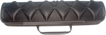 Watch roll travel case organizer for 6 watches, Storage Organizer and Display with innovative watch pillow, fit large up to 60mm faced watches (Black, 6 Slot)