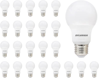 LEDVANCE Sylvania LED A19 Light Bulb, 60W Equivalent, Efficient 8.5, 10 Year, W, 5000K, 800 Lumens, Frosted, Daylight (74766) (Pack of 1, 24 Count Total)