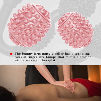 Cellulite Massage Tool Deep Fascia Massager & Dimpled Skin Remover for Legs - Anti-Cellulite Roller Tech with Lymphatic Drainage, Smooth Skin & Pain Relief for Thighs & Buttocks Sculpting