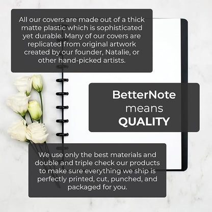 BetterNote COVER 9-Disc Planner Lightweight Durable MEDIUM Kaleidoscope