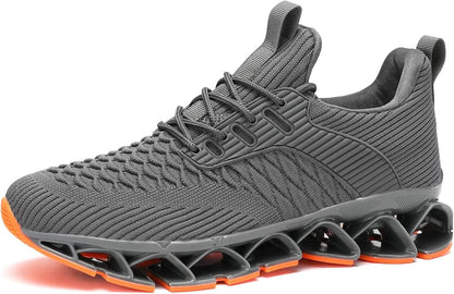 Men's Slip on Walking Running Shoes Blade Tennis Casual Fashion Sneakers Comfort Non Slip Work Sport Athletic Trainer