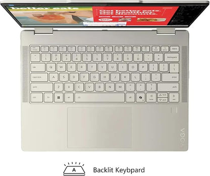 Lenovo Yoga 7 2-in-1 AI PC Laptop | 14" WUXGA OLED Touch (100% DCI-P3) | AMD Ryzen AI 5 340 (Up to 50 Tops) | 16GB DDR5 512GB SSD | for Creator Business Professional Win11Pro w/DLCA Accessory