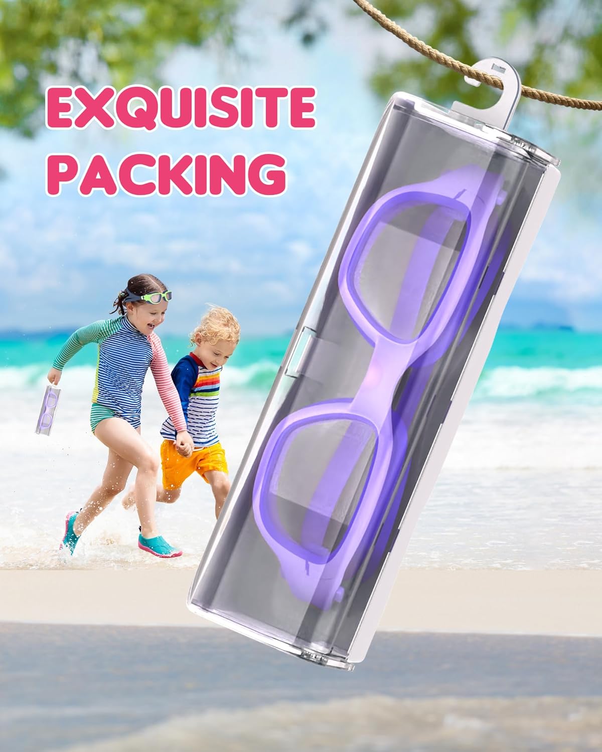 Kids Swim Goggles,Swimming Goggles for Kids 6-14, Anti-Fog UV Protection Pool Glasses for Boys Girls