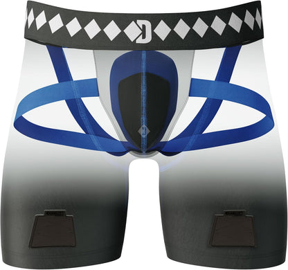 Diamond MMA Hockey Jock Short with Built-in Jock Strap & Athletic Cup Pocket