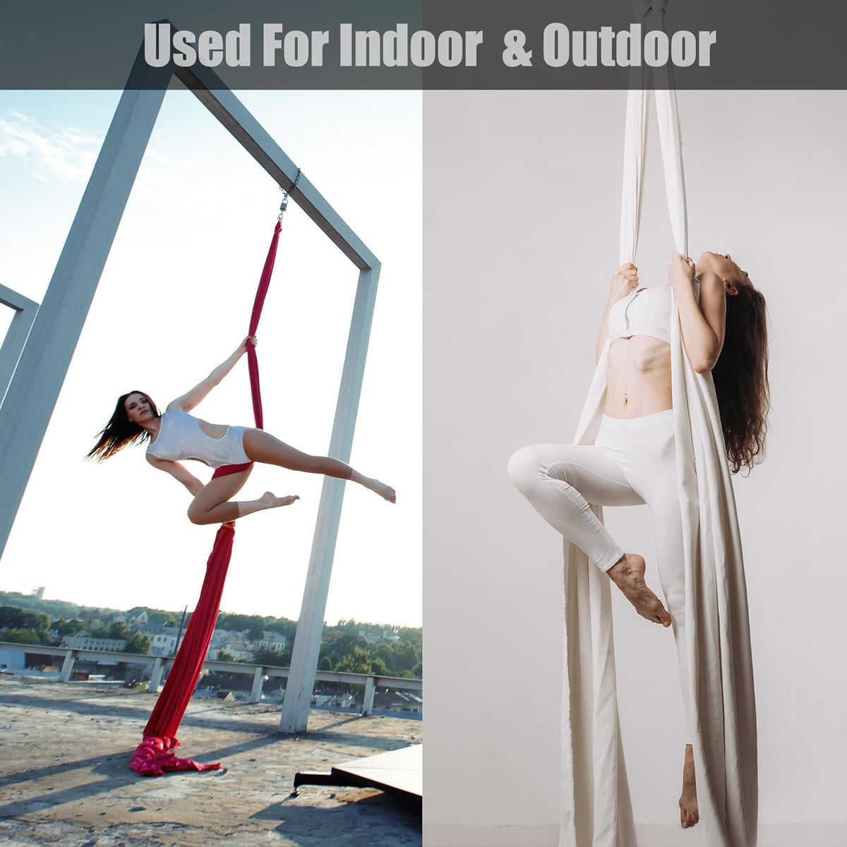 Aerial Silks 11 Yards Aerial Silks For Home Aerial Yoga Swing Aerial Yoga Hammock Swing Aerial Silk For Gymnastics