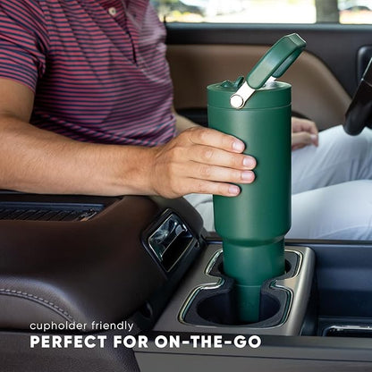 Simple Modern Trek Pivot | 40oz Flip Straw Tumbler with Handle | Water Bottle & Boot | Interchangeable Straw & Chug Lids | Insulated Stainless Steel Jug | Gym Sports Outdoors | Honolulu