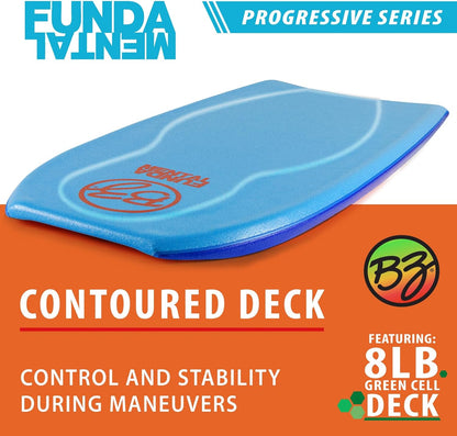 BZ Bodyboards - Fundamental Bodyboard - Advanced Riders - Zero-G Polypro Core - Surlyn Slick - 8LB H-Cell Deck - Crescent Tail - Advanced Riders, Superior Performance
