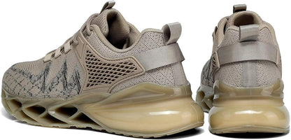 Men's Running Shoes Blade Tennis Walking Fashion Sneakers Breathable Non Slip Gym Sports Work Trainers