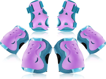 BOSONER Kids/Youth Knee Pad Elbow Pads Guards Protective Gear Set for Roller Skates Cycling BMX Bike Skateboard Inline Skatings Scooter Riding Sports
