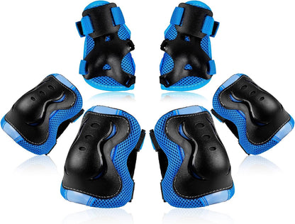 BOSONER Kids/Youth Knee Pad Elbow Pads Guards Protective Gear Set for Roller Skates Cycling BMX Bike Skateboard Inline Skatings Scooter Riding Sports