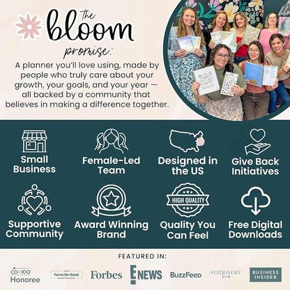 bloom daily planners 2026-2027 Planner (8.5” x 11") 13 Month Academic Organizer (July 2026 - July 2027) - Weekly & Monthly Agenda Book with Stickers & Tabs - Blooming Wildly