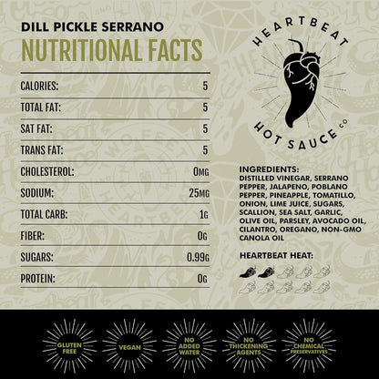 Heartbeat Hot Sauce Co. | Dill Pickle, 6 oz.