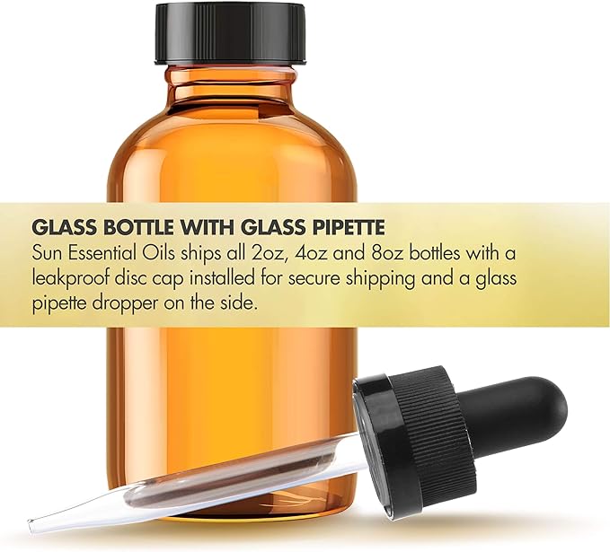 Sun Essential Oils Vetiver Essential Oil, 4 oz, for Aromatherapy – Vetiver Oil
