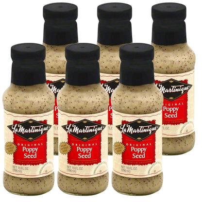La Martinique Original Poppy Seed Dressing 10 Ounce Bottle (Pack of 6)