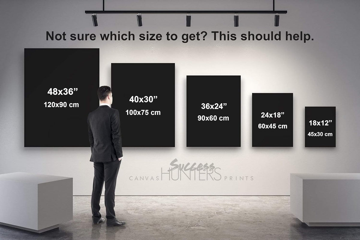 SuccessHunters Luxury Gold Watch Canvas Print Office Wall Decoration Home Decor Modern Art Prints Inspiration Motivation Inspire Entrepreneur Quote Inspirational Motivational House Decal (24" x 18")