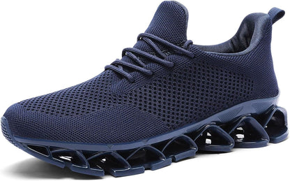 Men's Running Shoes Blade Tennis Walking Fashion Sneakers Breathable Non Slip Gym Sports Work Trainers