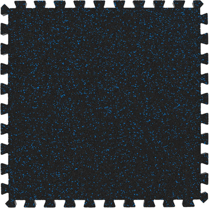 IncStores Impact Foam Rubber Floor Tiles, Interlocking Home Gym Floor Matts for Weight & Workout Equipment Room Padding, 2'x2' Tiles