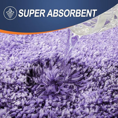 OLANLY Small Bathroom Rugs Mat 24x16, Extra Soft Absorbent Microfiber Bath Rugs, Rubber Backing, Quick Dry, Machine Washable Bath Mat for Bathroom Floor, Tub and Shower, Home Decor Accessories, Violet