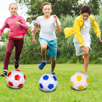 HyDren 4 Pack Soccer Ball with Pump Official Size 4/5 Deflated Soccer Balls Bulk for Outdoor Indoor Practice Training Sport Gift for Kids Boys Teen Youth Adult