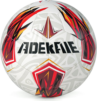 Soccer Ball Size 5 for All Age Recreational or Professional Outdoor Practice, PU Official Size&Weight, Size 5 Soccer Ball for Boys Youth Adults College Team, Ideal Gifts with Pump and Carry Net