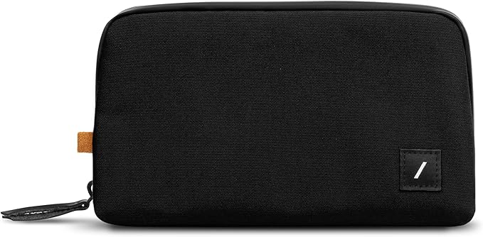 Native Union Stow Lite Organizer W.F.A Tech Organizer – Minimalist Travel Pouch Made of Recycled Materials for Everyday Accessory Storage & Protection – Stores Cables, Chargers & More (Black)