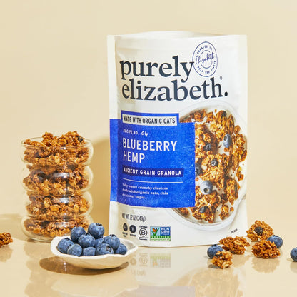 Purely Elizabeth, Blueberry, Ancient Grain Granola, Gluten-Free, Non-GMO, 12 Ounce (Pack of 3)