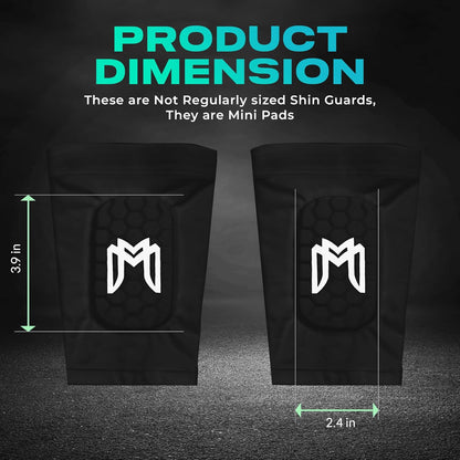 Mini Shin Guards Soccer – Built in Shin Pad Sleeves for Mens, Women, Teens - Small Shin Guards - Lightweight, Breathable Shin Defender Leg Protection