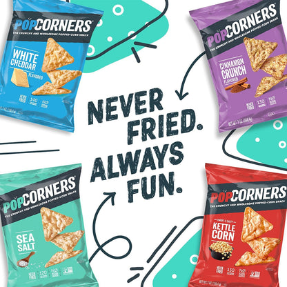 PopCorners Popped Corn Snacks, Kettle Corn, 1 Ounce (Pack of 20) (Packaging May Vary)