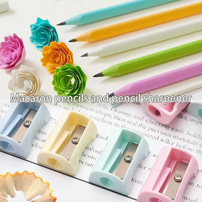 Ristpal 56 PCS Aesthetic School Supplies with Large Pencil Case, 24 Double Brush Marker Pens, 5 Black Ink Gel Pens, 6 Macaron Pencils, 4 Sharpeners, Sticky Notes, Ruler, Erasers, Stationery Gift