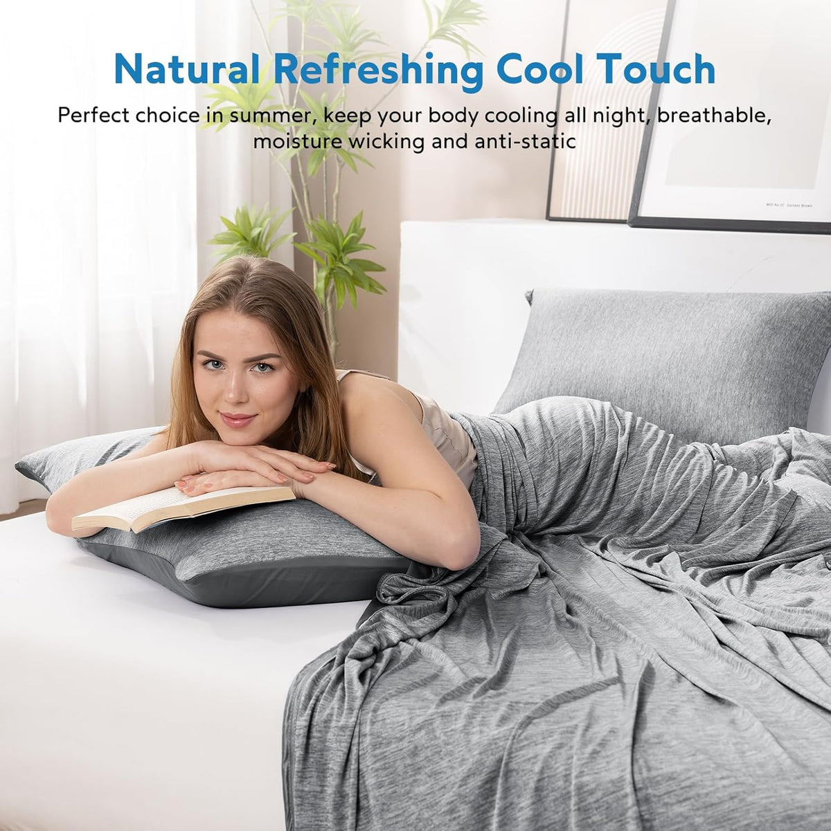 HOMFINE Cooling Blankets for Hot Sleepers - Summer Blanket Thin Lightweight Breathable Soft Double Side Enhanced Cooling for Bed Couch Sofa, Keep Cool for Night Sweats (Black, 60 x 80 inches)