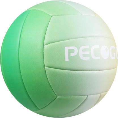 Size 5 Volleyball - Durable PU Leather, Indoor/Outdoor. Soft Control, Great Airtightness for Training/Games. Ideal for All Ages