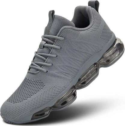 Men's Air Cushion Running Shoes Breathable Tennis Fashion Sneakers Non Slip Workout Casual Sport Shoes Gym Training Comfortable Walking Shoes