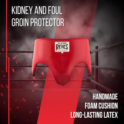 CLETO REYES Kidney and Foul Groin Protector, Boxing Training Equipment, Protective Gear for Men, Black