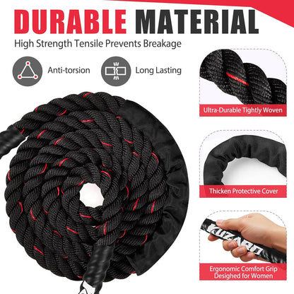 Jump Rope, Weighted Jump Rope for Women, Heavy Jump Ropes for Fitness, Home Gym Exercise Equipment, Adult Skipping Rope for Improve Strength, Weight Loss, Boxing Training,Total Body Workout Equipment