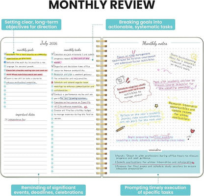 Monthly Planner 2026-2027, 18 Months Calendar, Jul 2026-Dec 2027